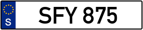 Truck License Plate